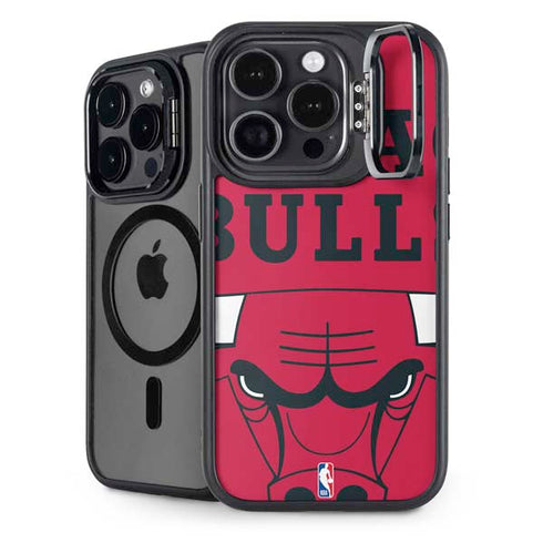 NBA Chicago Bulls Large Logo iPhone 16 Pro Kickstand Case